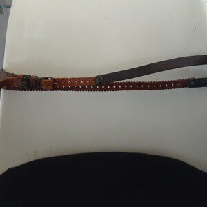 Belt Diesel, leather, black and brown